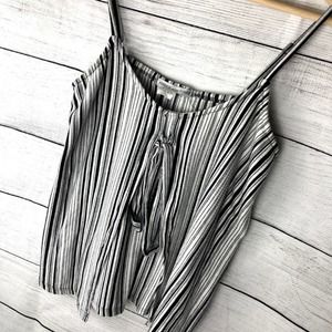 Avenue of the Stars | Striped Knotted Tank Top